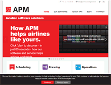 Tablet Screenshot of apmtechnologies.com